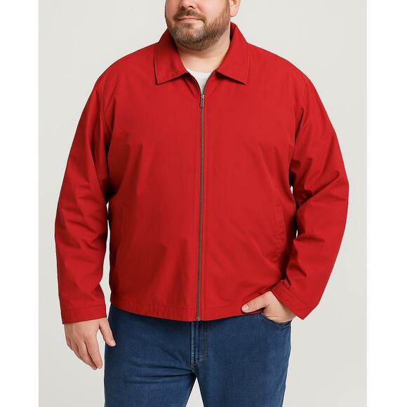 Eddie Bauer Red Water Repellent Windbreaker Jacket Men’s Size XXL - Picture 1 of 11